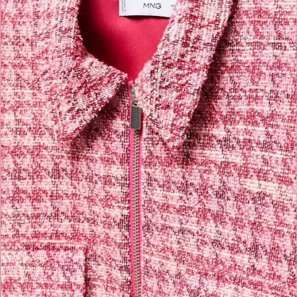 NWT MANGO HOUNDSTOOTH TWEED SKIRT & JACKET SET - SIZE S - Picture 12 of 16